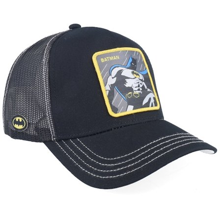 Capslab - DC Comics Batman Black Trucker Trucker Black Cap - @ Hatstore