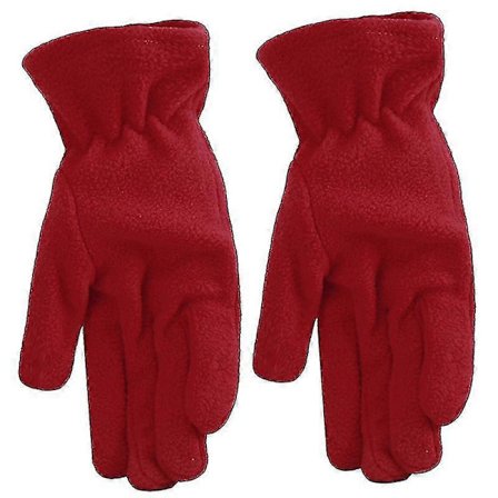 Uudet Fleece-käsineet Mokkanahka Polar Talvi Lämpimät Käsineet Ulkoilu Pestävät Rukkaset Yksiväriset Käsineet Täysi Hieno