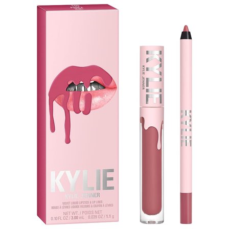 Kylie Cosmetics Velvet Liquid Lipstick & Lip Liner 100 Posie K, Makeup, Læber, Lipliner