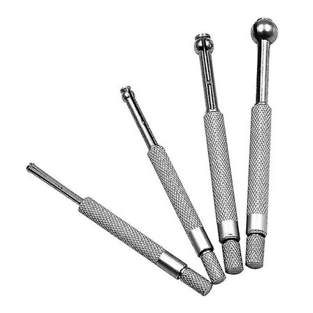 Uppgraderad Liten Hålmätare Set Teleskopisk Full Rund Borrmätare 4 Delar/set