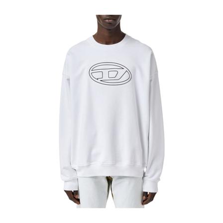Diesel, Sweatshirt Wit, Heren, Maat:M