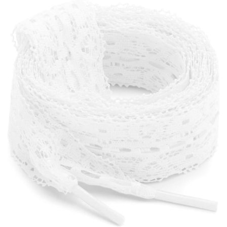 Flate blonde sko-lisser: 3 cm brede blonde skolisser for kvinner - 2 par