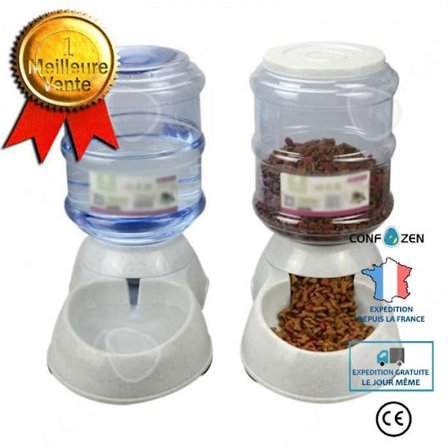 Vattendispenser - Min - 3,8L - För hundar och katter - PP harts - Inredning