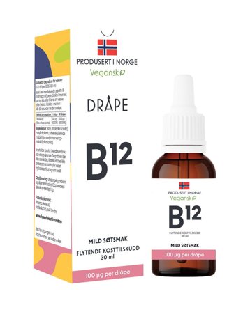 Dråpe vegansk B12 30 ml