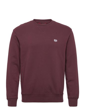 Plain Crew Sws Burgundy Lee Jeans