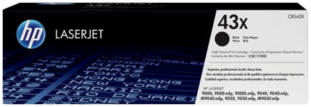HP 43X svart original LaserJet tonerkassett med hög kapacitet, 725184659522