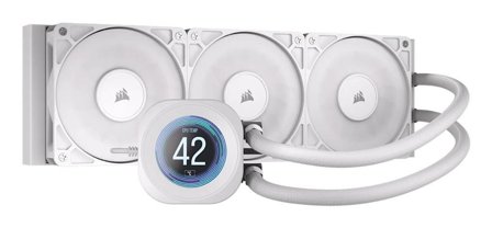 Corsair NAUTILUS 360 RS LCD Liquid CPU Cooler, White