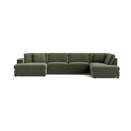 Oasis U-sofa, venstrevendt - Genesis Grøn - 360x213x79 - Sofa, u-sofa
