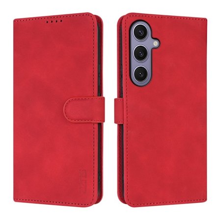 AZNS Samsung Galaxy S26+ Plånboksfodral Konstläder - Röd