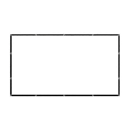 Projektorskjerm 100 tommer Sammenleggbar 16:9 Projektorskjerm Hjemmekino Projektorskjerm