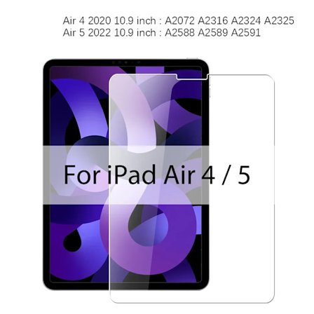 Skärmskydd i härdat glas kompatibelt med iPad Air 5 4 Pro 13 11 12.9 Ipad 9:e Gen 10:e 8:e 7:e 6:e 5 Mini 6 10.5 9.7 M4 M2 Film