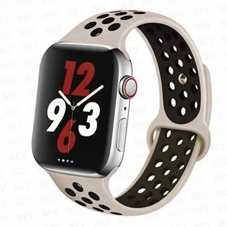 Sportrem for Apple Watch Band 45 mm 49 mm 44 mm 40 mm 41 mm 42 mm Silikonarmbånd correa iWatch Ultra 2 Series 9 8 SE 7 6 5 4 3 Antique -Black 32 