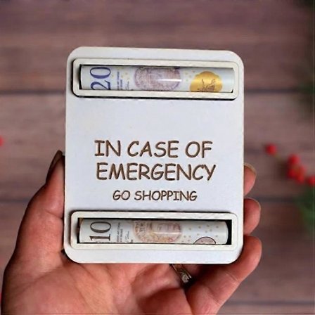 Unik julepengeholder for pengegave, pengeholder i tre, juletrepynt, jul