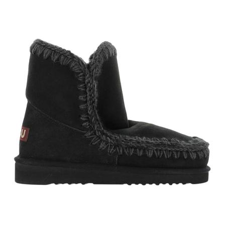 Ankle boot from the iconic Mou Eskimo line made of double-sided leather Craftsmanship Crocheted wool stitching Reinforced heel Eva and rubber outsole 