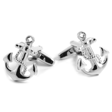 Spinki do mankietów z kotwicami dla mężczyzn