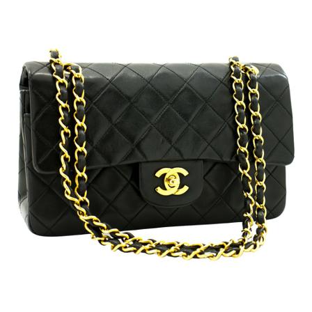Chanel Vintage, Pre-owned Timeless Zwart, Dames, Maat:ONE Size,leer