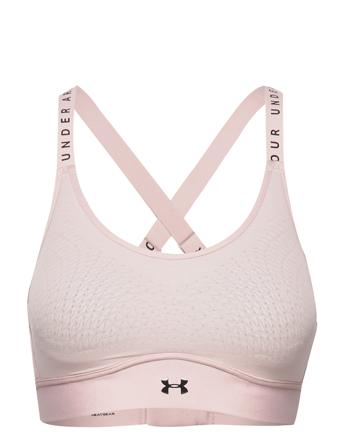 Ua Infinity Mid Bra Lingerie Bras & Tops Sports Bras - ALL Lyserød Under Armour