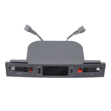 Tesla Model 3 Y 2021 2023 USB Hub 4 Port Hurtig Opladning Udtrækkeligt Kabel Dockingstation