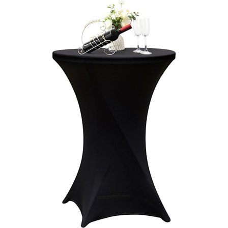 Cocktailbordsöverdrag Spandex Cocktailbordsduk Highboy Bordsduk Höga Bordsdukar för Fest Bar, 32x43in
