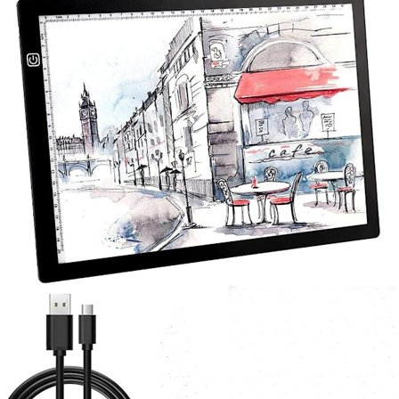 LED-lampestativ med USB-kabel, trinnløst dimbar lysstyrke, 4 mm