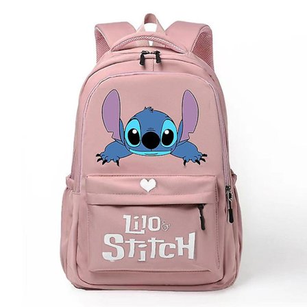 Anime Stitch Rygsæk Børn Skole Tasker Piger Daypack Børn Ungdom Tasker Kawaii Vandtæt Stor Kapacitet Skole Taske[HK]