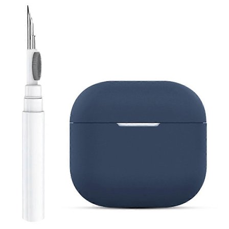 För AirPods 4 Silikon Öronproppar Fodral Mjukt Skyddsfodral Utan Krok Med Rengöringspenna