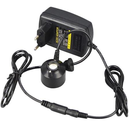 Mini Mist Maker Tågemaskine Bærbar Luftfugter Til Vandfontæne Dam Stenhave Akvarium Med EU Stik Sort Black