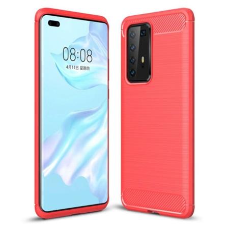 Carbon Flex Huawei P40 Pro kotelot - Punainen Red