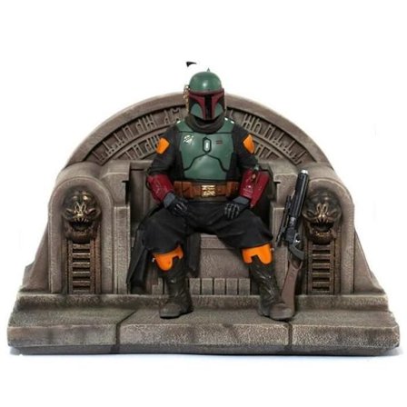 Figur - GAMESTOP LTD - Boba Fett På Sin Tron 1/10 - Exakta detaljer - Star Wars-licens - För vuxna