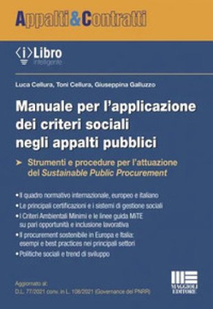 Manuale per l'applicazione dei criteri sociali negli appalti pubblici Luca Cellura