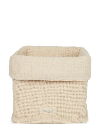 NOBODINOZ Wabi Sabi Basket 20X18 - Cream - ONE SIZE