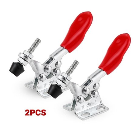 2/4pcs Horizontal Toggle Clamp Quick Release Toggle Clamp Set Gh-201a Woodworking Hand Tool Woodworking Fixed Clamp Tool
