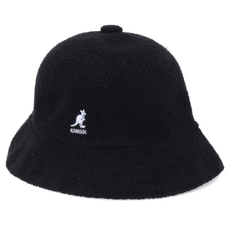 Kangol - Black - bucket - Hat - Bermuda Casual Black Bucket - Hatstore