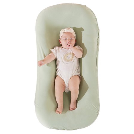 Nyfödd baby säng andningsbar baby lounger anti skrämmande baby nest bärbar bekväm spädbarn lounging pad