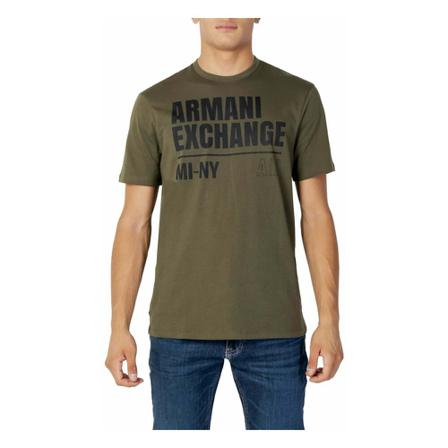 Armani Exchange, T-Shirts Groen, Heren, Maat:S