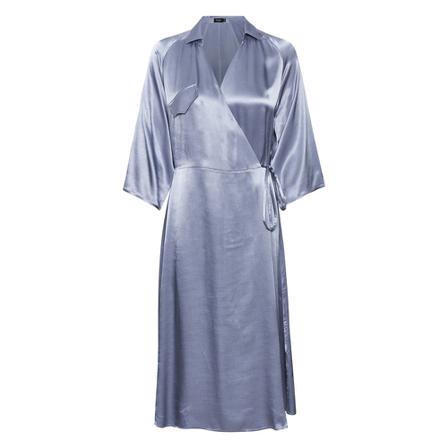 Soaked in Luxury Wrap Kjole Blå, Dame
