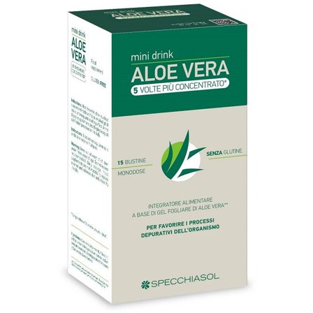 Specchiasol Aloe Vera Mini Drink 5 Volte Più Concentrato 15
