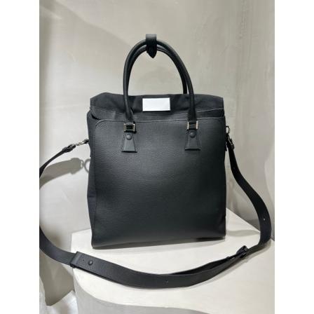 Ny okselæder stor kapacitet pendler bærbar taske Skuldertaske Rygsæk Black 35CMX35CMX11CM