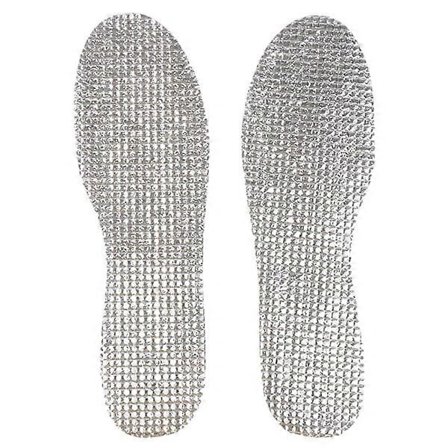 par aluminiumfolie lammsullsulor Vinter Varm Mjuk Plus Silver one size Silver one size