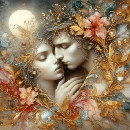 Romantiskt kärleksfullt Affisch A4