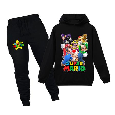 Hoodie för barn Super Marios långärmad träningsoverall för flickor pojke 130cm