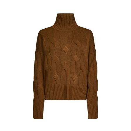 Max Mara Turtlenecks Brun, Dame Rullekraver