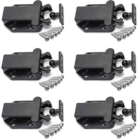 6 Stycken Tryck För Att Öppna Touch Release Skåpsspärrar Icke-Magnetiska Lådspärrar Skåp Garderob Möbel Dörr Touch Lås