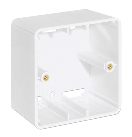 INTELLINET INT bottom case of Wall Plate, White, 80X80X45mm