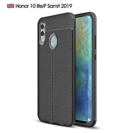 Huawei P Smart (2019) - Litchi Läderskal - Svart Black Svart