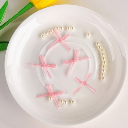 Satinbånd Sløjfe Håndværk dekoration PINK-100STK PINK-100STK