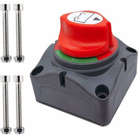 Ampper Batterifrånskiljare, 12-48V Batterifrånskiljare för Bil, Fordon, Husbil och Båt (PÅ/AV)