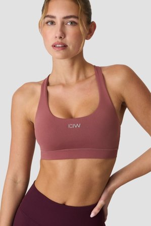 ICANIWILL - Define Seamless Racer Back Sports Bra Calm Red - Sports-BH - Damer - Træningstøj fra ICIW