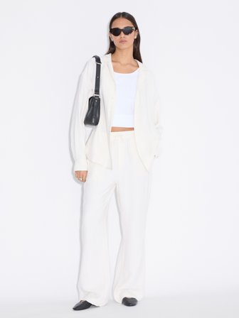 Holzweiler - Summer Relaxed Trousers - Off White - Womens - Extra Large