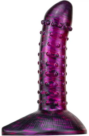 Metallic Fantasy Dildo Saperli Purple/Black 19 cm - Woome.pl